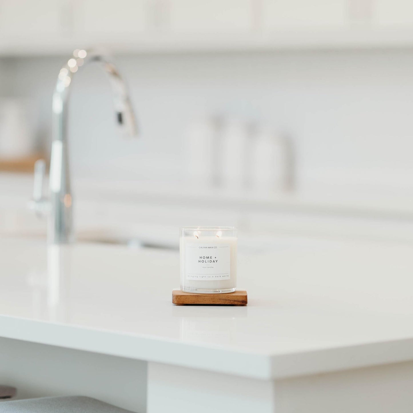 Calyan Wax Co. 2 Wick Candle, Home + Holiday Scented Candle, 37 Hour Burn Time, Aromatherapy Soy Candles, Non Toxic & Vegan Soy Wax, Glass Tumbler Scented Candles, 8.8oz