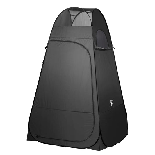 TRIPTIPS Pop Up Shower Tent with Floor Changing Tent with Mesh Window Camping Shower Tent 6.9 FT Privacy Tent for Portable Toilet Outdoor Portable Dressing Room, Removable Rain Cover/UPF 50+