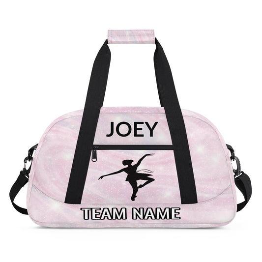 Voloreju Customize Dance Bag for Girl Personalized Kids Gym Bag Ballet Sports Bags with Name Team Name