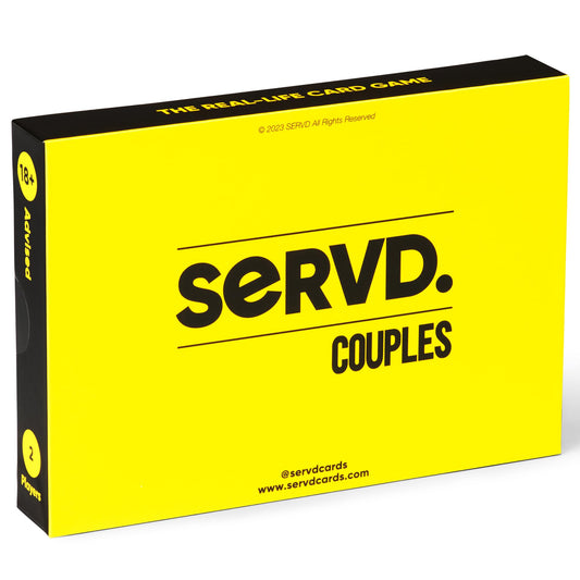 SERVD - Couples - The Hilarious Real-Life Couples Card Game | Funny Gift for Anniversary, Valentine's Day, Christmas, Date Nights & More | Unique Strategy Game