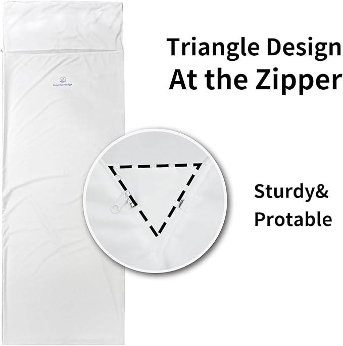 Sleeping Bag Liner for Warm Weather Seasons with Carry Bag - Protable,Lightweight and Skin-Friendly Sleeping Bag for Camping,Hiking and Backpacking.