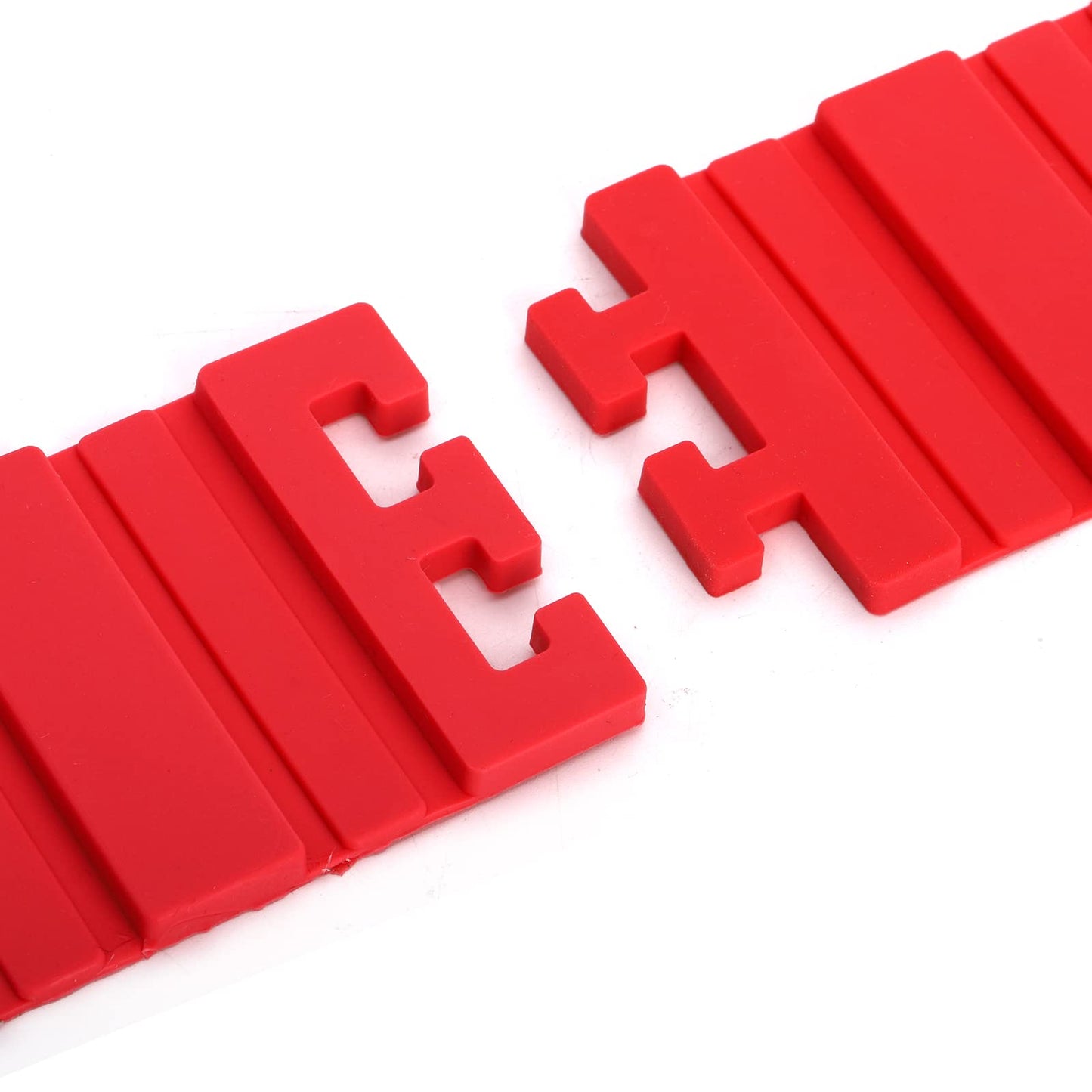 Jucoan 16 Pack Silicone Cake Mold Magic Bake Snake, Silicone Cake Shapers for DIY Round Rectangular Heart Shape Cake Dessert, Ice Barrier for Tie Dye