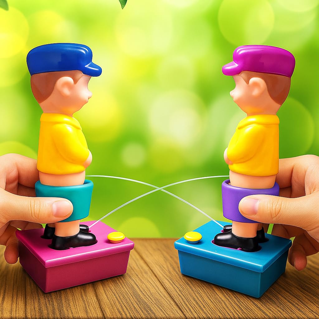 ArtCreativity Set of 2 Squirt Wee Boy Gag Gift, 7.5 inch Water Squirters Toys - Leak-Free Water Base - Classic Funny Novelty Gift for Men, Women, Kids, Hibachi Accessories, Funny Party Favors