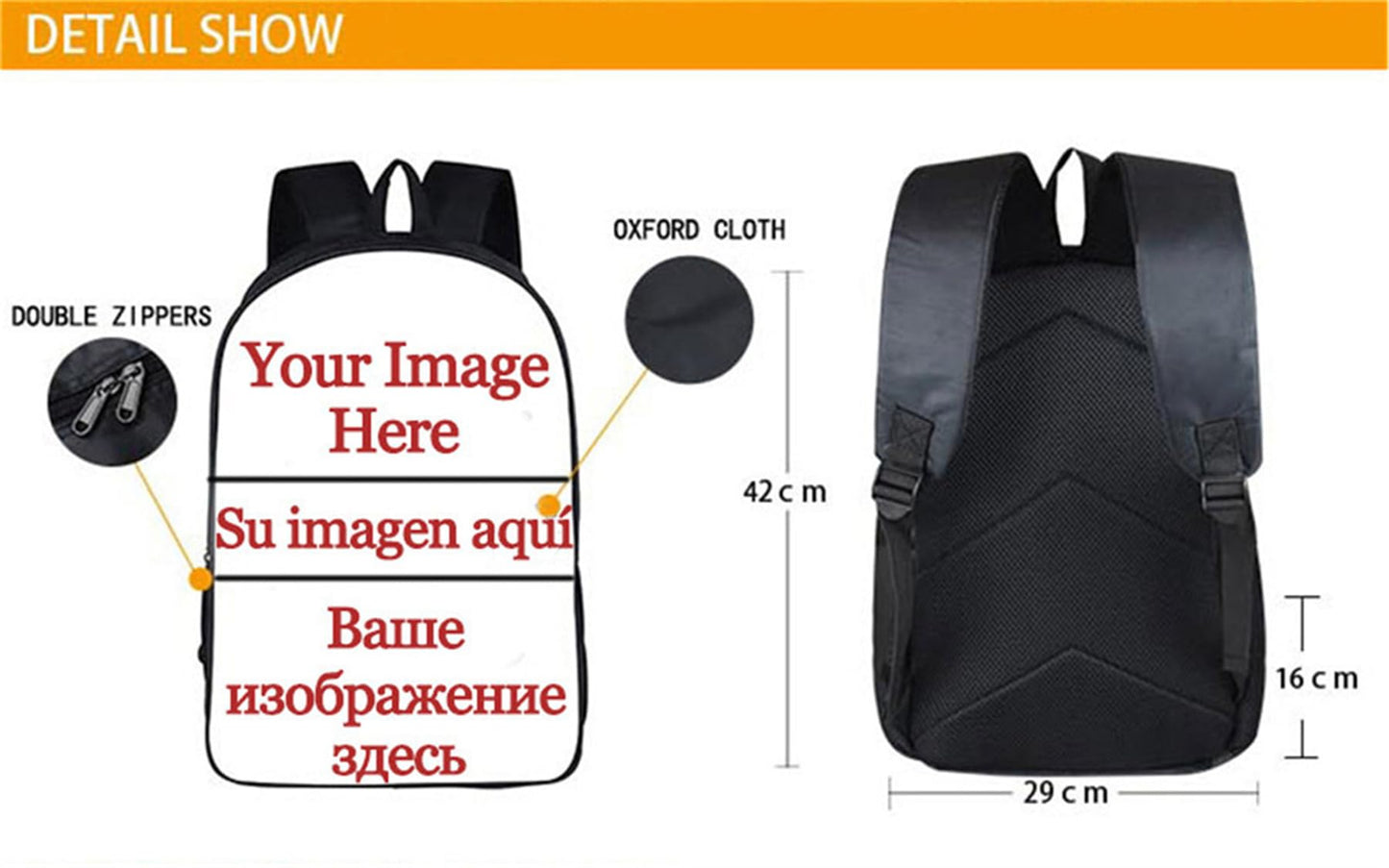 Jefuzh Soccer Player Cristiano Ronaldo Backpack,CR7 Lightweight Canvas Bookbag-Waterproof Casual Knapsack for Travel