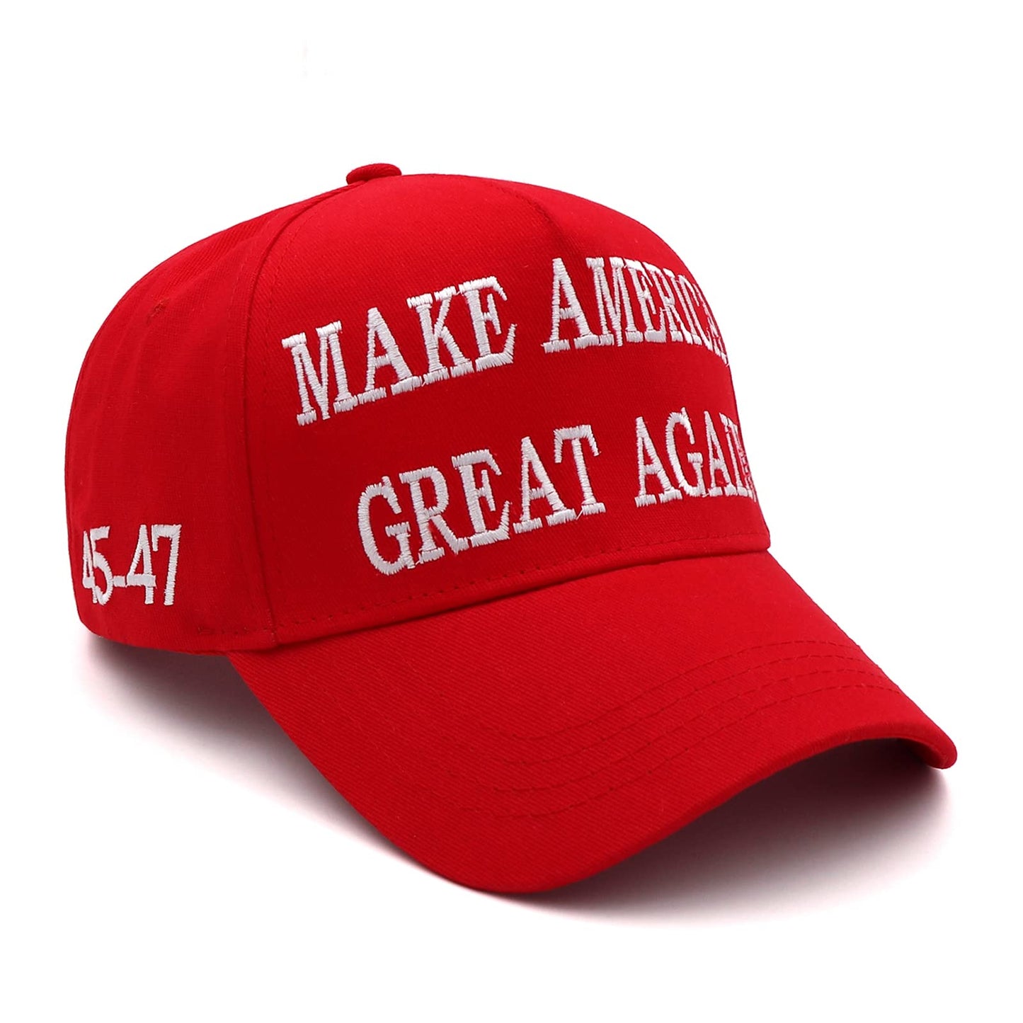 Trump 2024 Hat 45-47 MAGA Hat Make America Great Again Donald Trump Slogan with USA Flag Embroidery Adjustable Baseball Cap