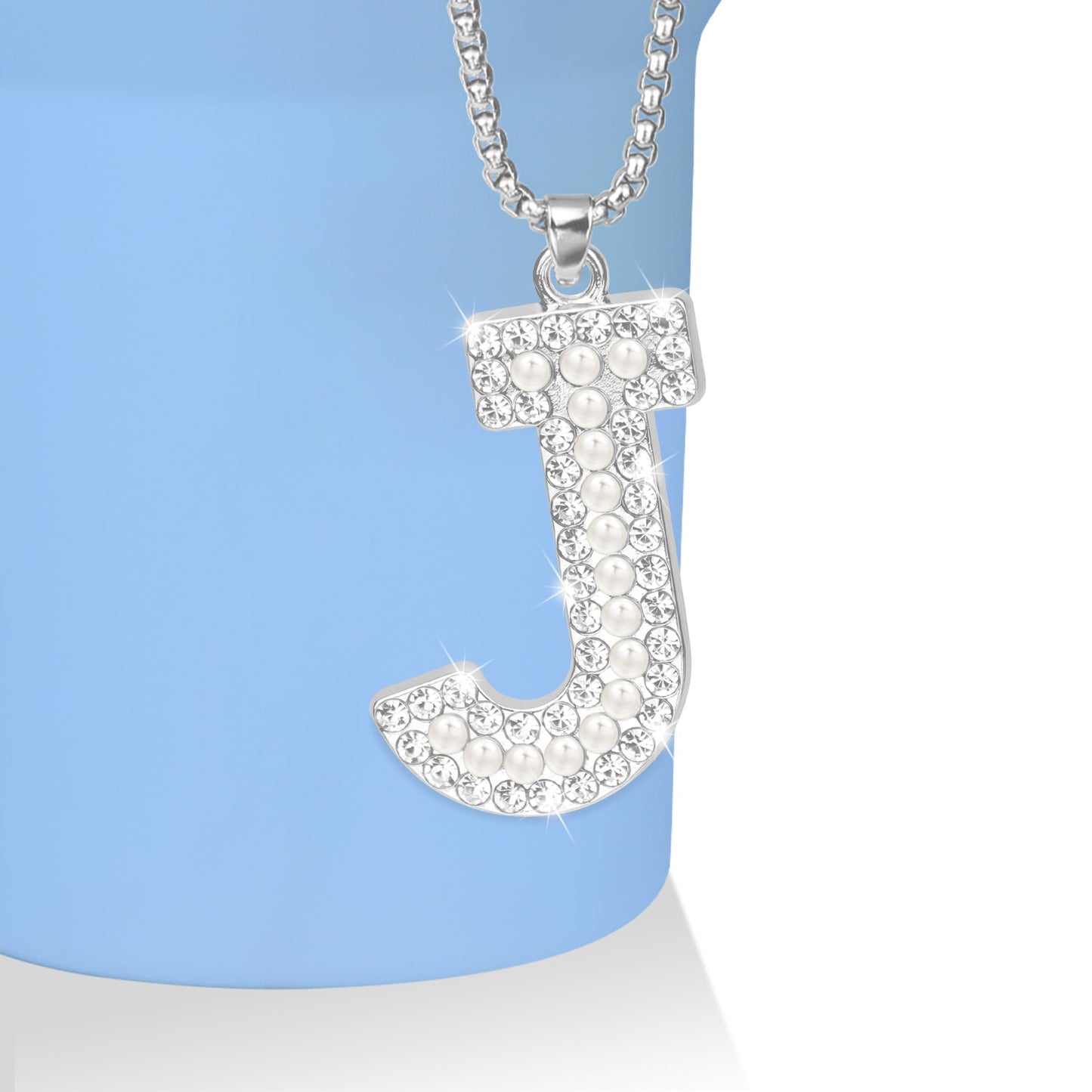 UBEEKOO Tumbler Accessories Compatible with Stanley Tumbler with Handle, Water Bottle Accessories for Stanley Cup 40/30oz with Diamond Glitter Charm, Bling Chain for Stanley Cup Accessories,J