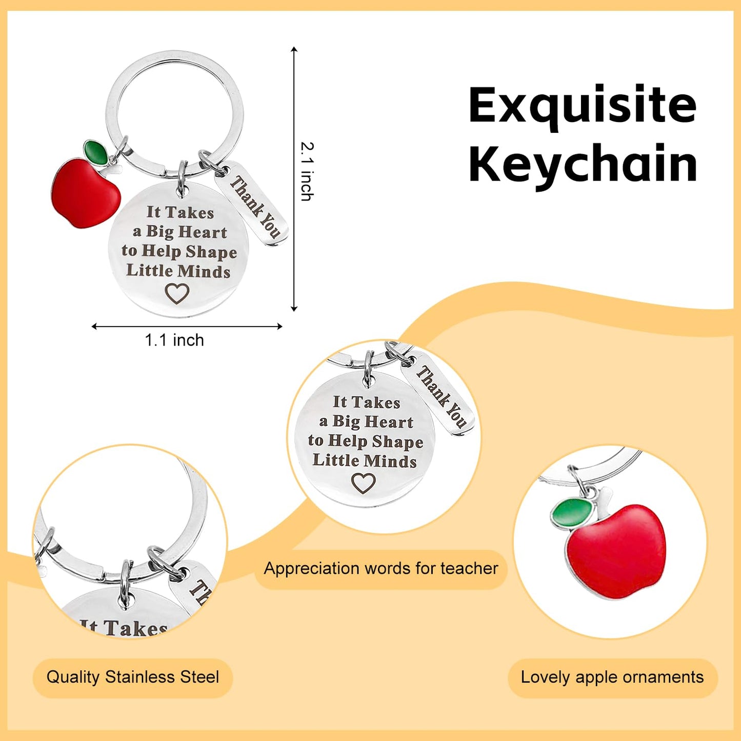 UAREHIBY 16 PCS Teacher Gifts in Bulk, Thank You Teachers Gifts With Makeup Bags, Teacher's Appreciation Week Keychain, Bookmark Gift for Teachers, Best Teacher Ever Pen Gift, Christmas Idea