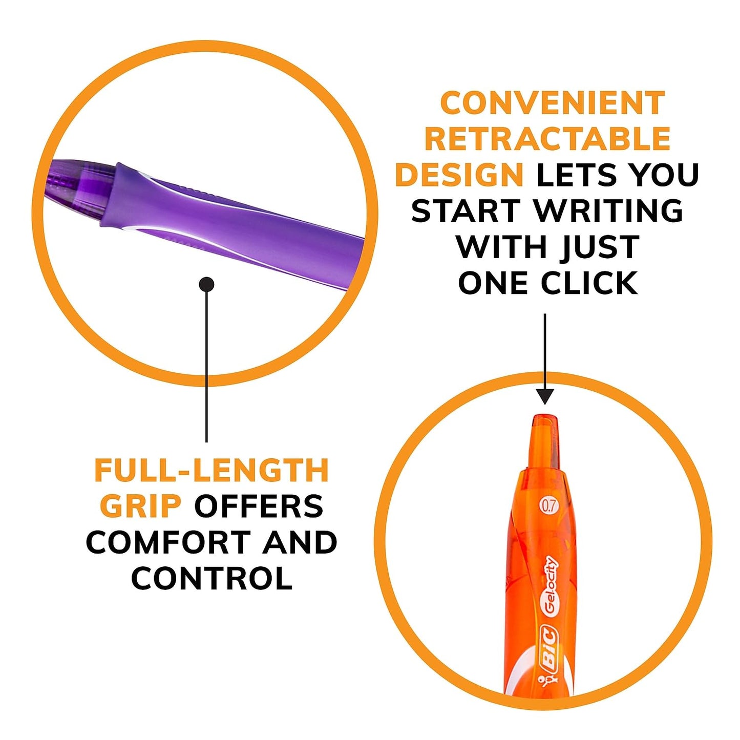 BIC Gelocity Quick Dry Ocean Themed Gel Pens, Medium Point (0.7mm), 16-Count Gel Pen Set, Colored Gel Pens for Note Taking and Journaling