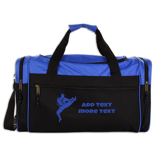 Personalized Sport Deluxe Karate Bag/Duffel Bag With Custom Name & Text - Martial arts