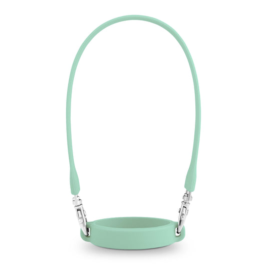 Ryan & Rose Water Bottle Handle - Silicone Water Bottle Sling, Carrier, Holder with Strap Compatible Stanley Cup Accessories (Flat Seafoam)