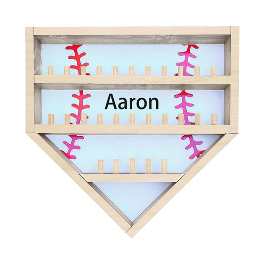 Personalized Baseball Ring Holder, Custom Name Baseball Ring Display Case display, Championship Ring Display Case, Storage Rack for Collecting and Organizing Sports Memorabilia