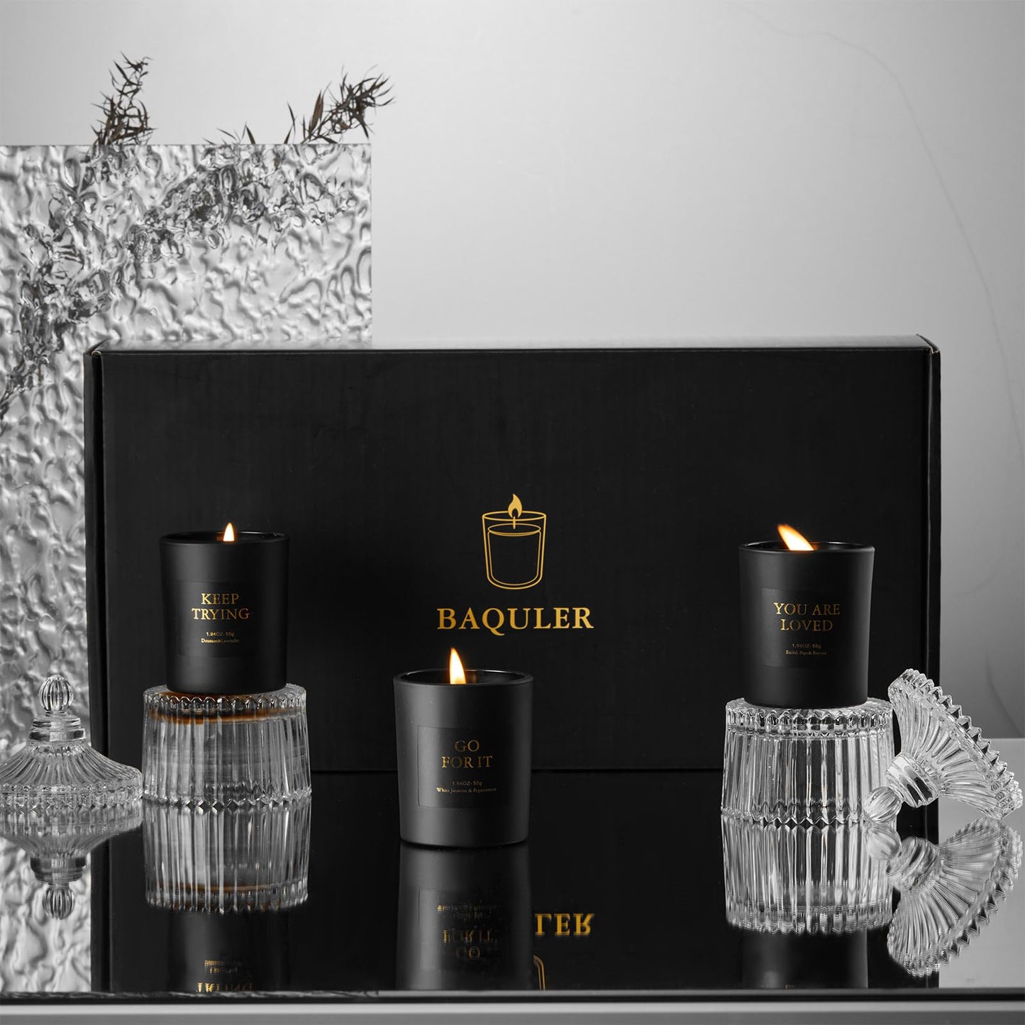 10 Pcs Motivational Aromatherapy Scented Candle Set Soy Wax Candles with Essential Oils Inspirational 4.4oz Scented Candles Gift Set for Women Mother Teacher Employee Christmas Birthday Gifts