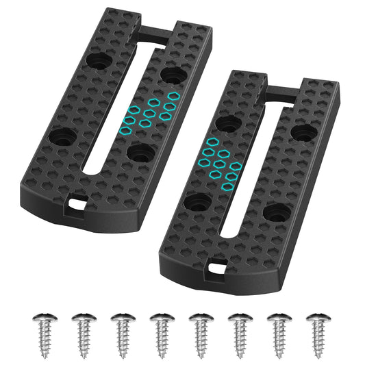 4" 2 Pack Kayak Track Textured Grip Surface Multi-Size Kayak Low Profile Track Kayak Gear Track Mount Accessories Easy installation Kayak Rail Track for Holding Fishing Rod Cup Holder Paddle Gopro