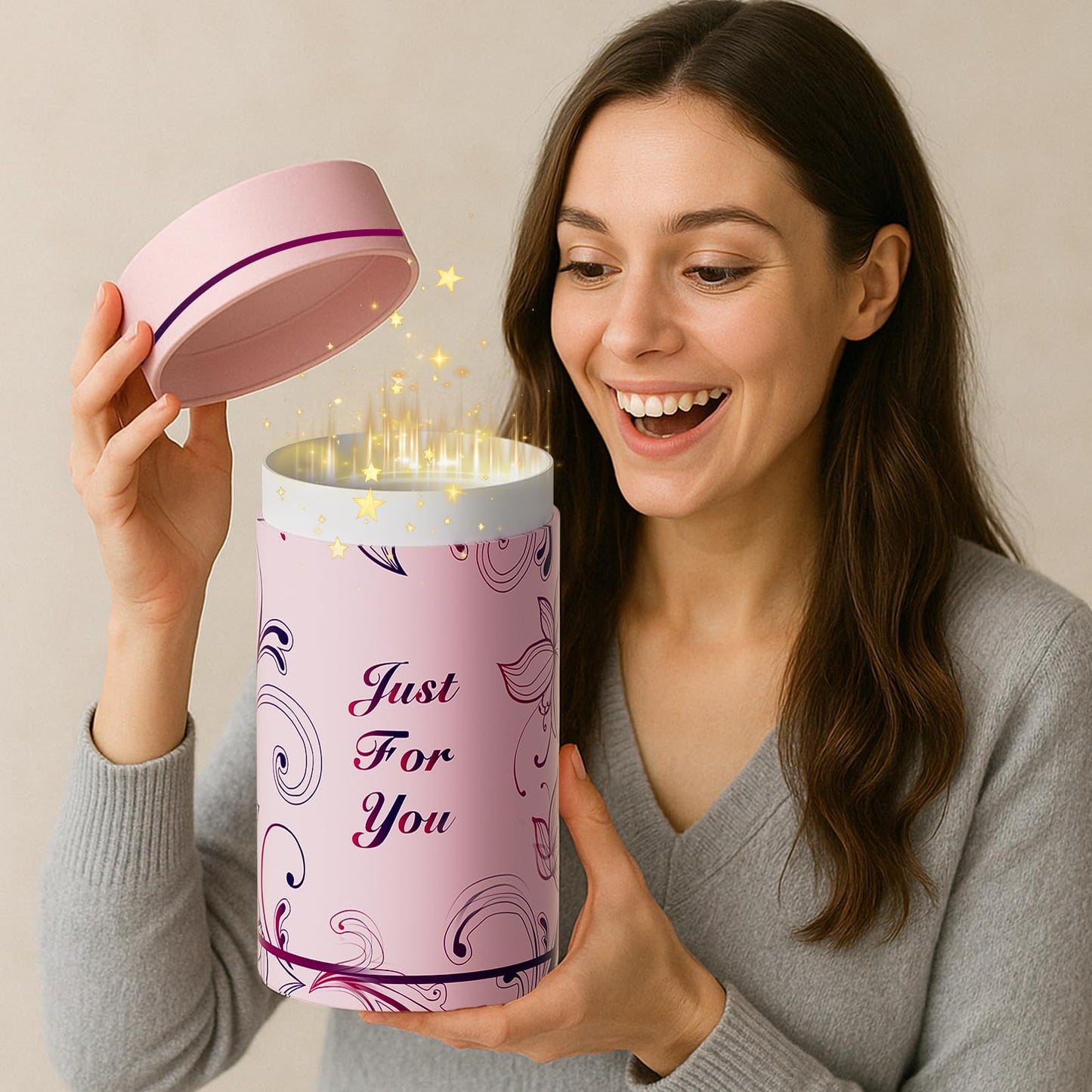 Personalized Monogram Gifts for Women - Customized Initial A-Z Wine Glass, Unique Birthday Christmas Gifts for Her, Mom, Wife, Sister, Daughter, Friend (Letter M)