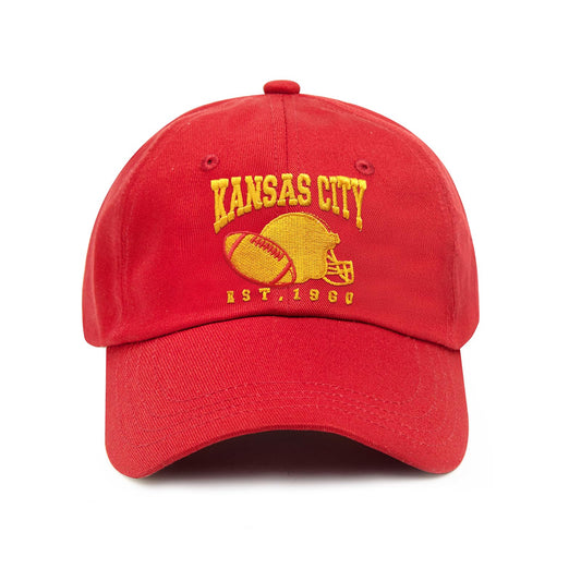 DMIJHRE 3D Embroidered Kansas Hat for Men Women, Unisex Adjustable Baseball Cap Trucker Hats for American Football Fans Gifts