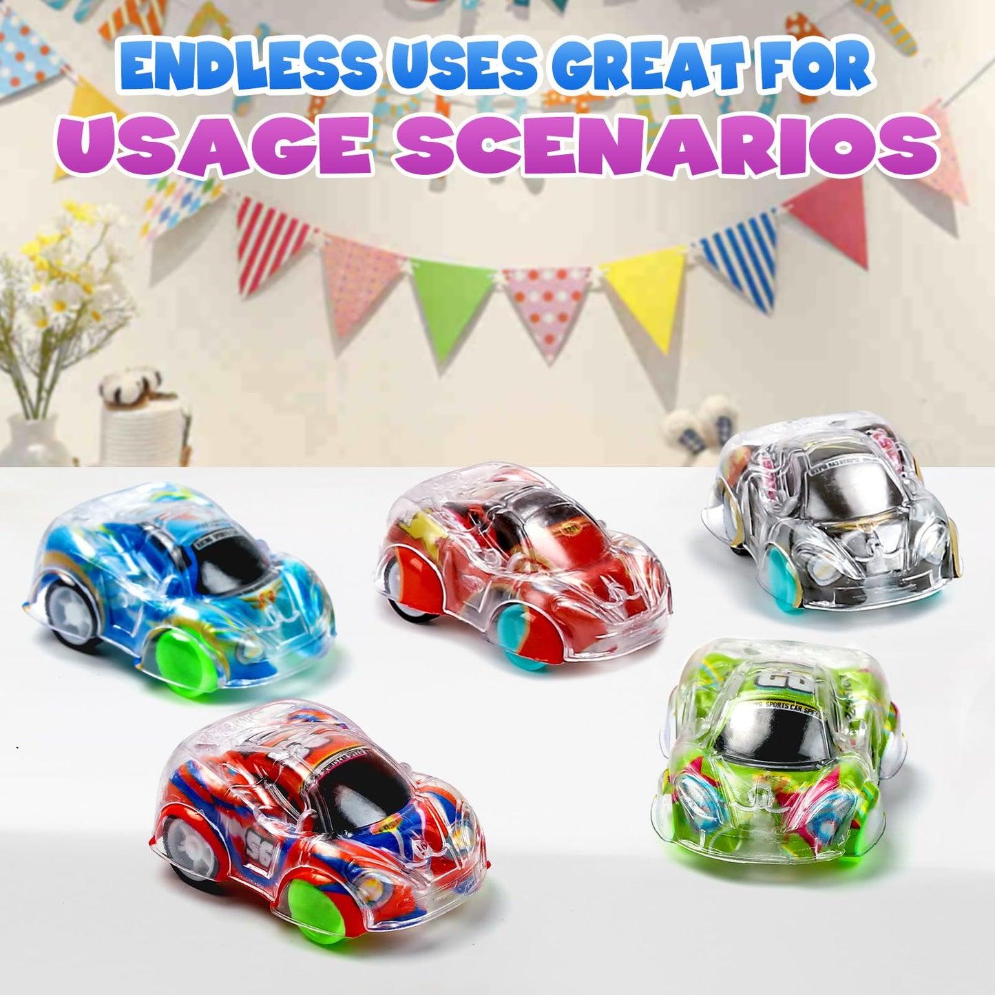 Buauty 100 Pcs Toy Cars Mini Pull Back Cars, Party Favors for Kids, Small Racing Car Carnival Prizes Classroom Rewards, Pinata Stocking Goodie Bag Stuffers Birthday Toys for Toddler Girls Boys