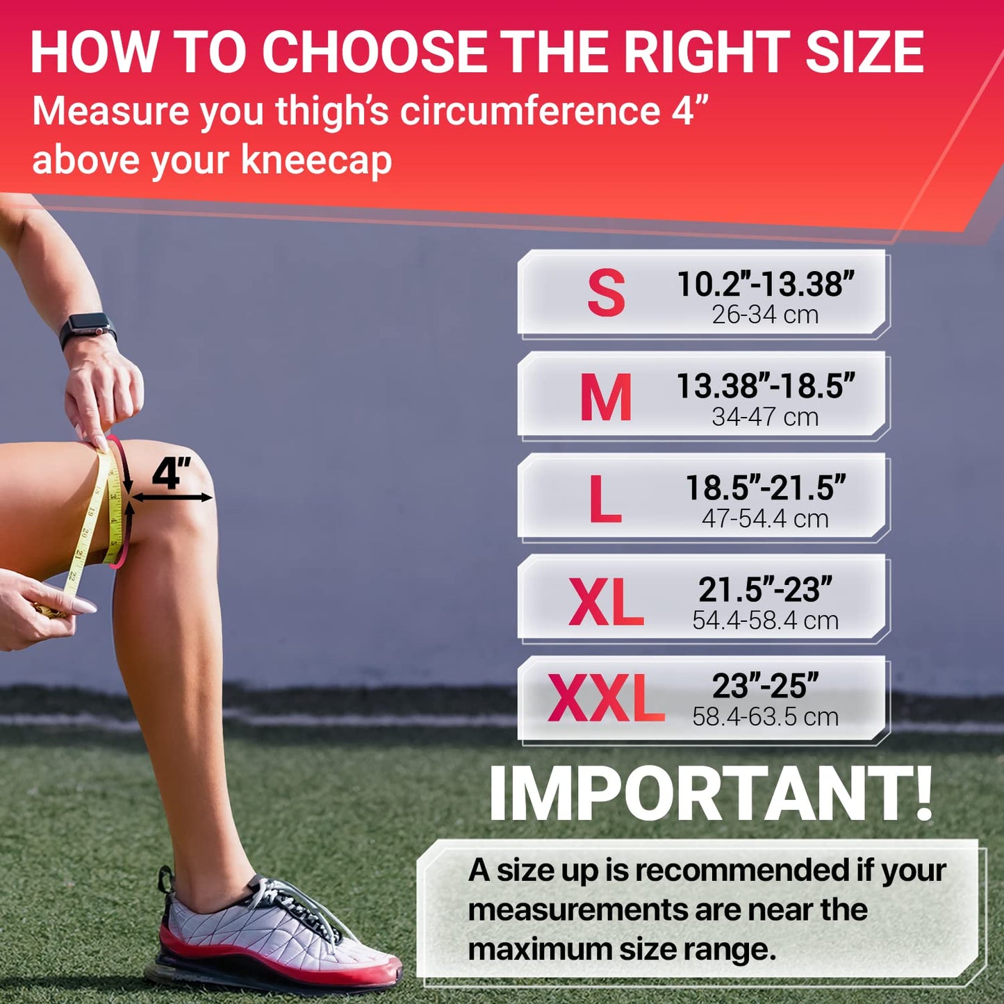 DR. BRACE ELITE Knee Brace with Side Stabilizers & Patella Gel Pads for Maximum Knee Pain Support and fast recovery for men and women-Please Check How To Size Video (Sunrise, Small)