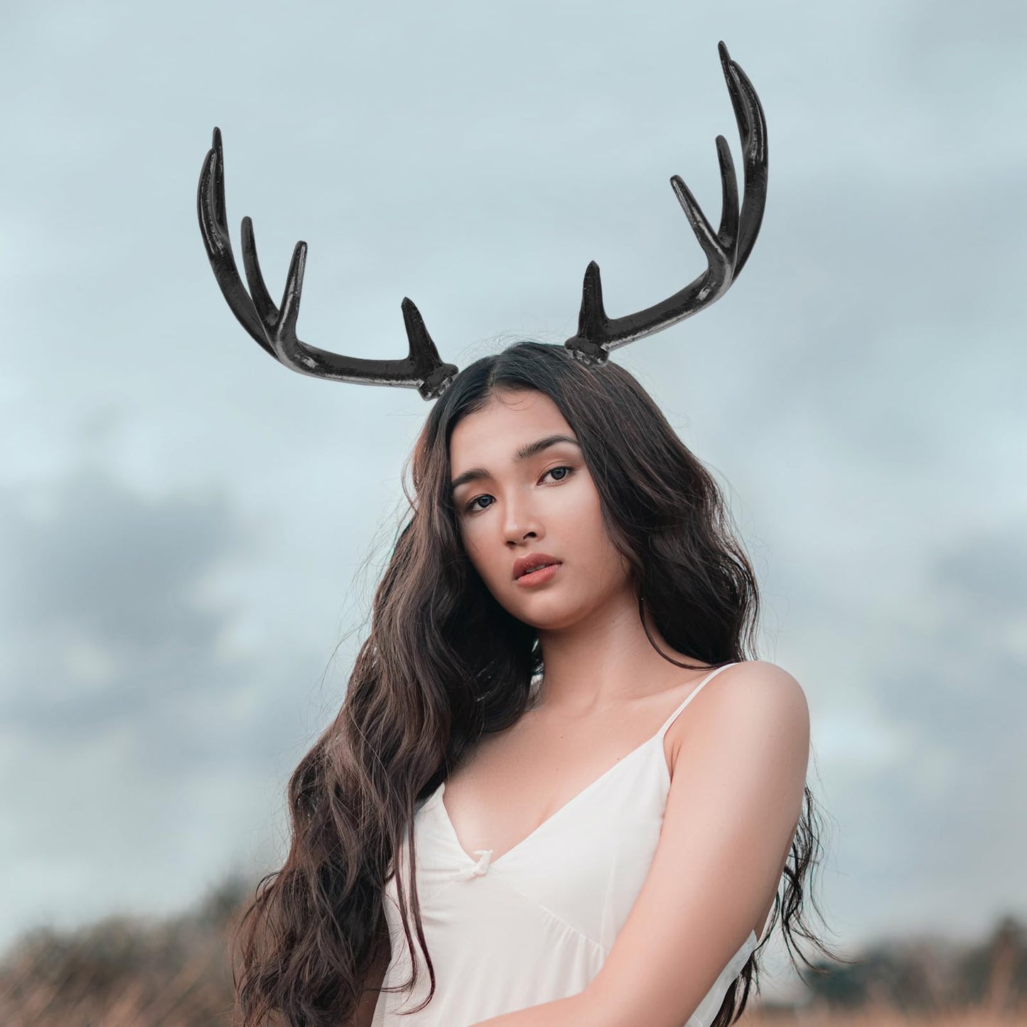 BESTOYARD Reindeer Antlers Headband - Halloween Elk Horns Deer Ears for DIY Projects, Cosplay, Costume Parties, and Holiday Decorations