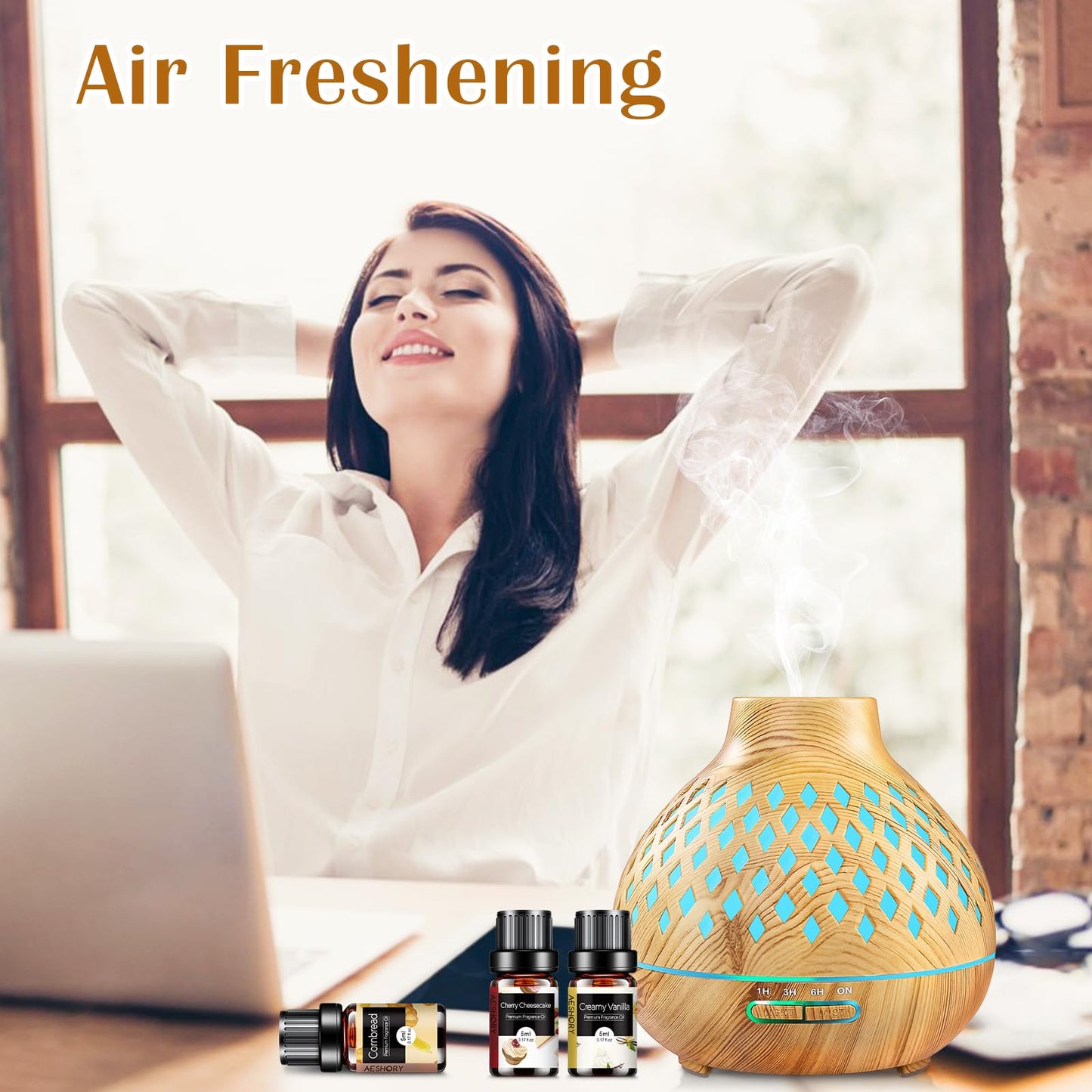 Bakery Essential Oils Set - Fragrance Oil for Diffusers, Candle Making - Pumpkin Pie, Coffee Cake, Oatmeal Cookie, Gingerbread, Cinnamon Apple Aromatherapy Scented Oils (5ml)