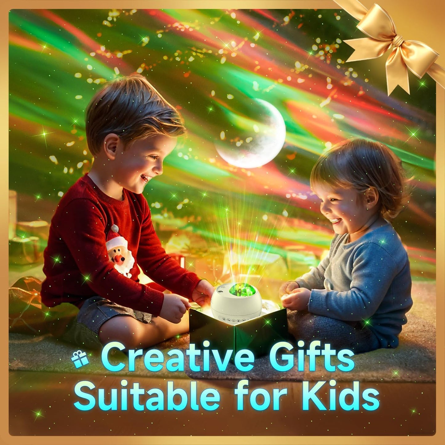 Northern Lights Projector,180 Lighting Modes Galaxy Projector for Bedroom,15 White Noise&Bluetooth Galaxy Projector for Bedroom,Remote+Timer Moon Star Projector Galaxy Light Projector,Christmas Gifts