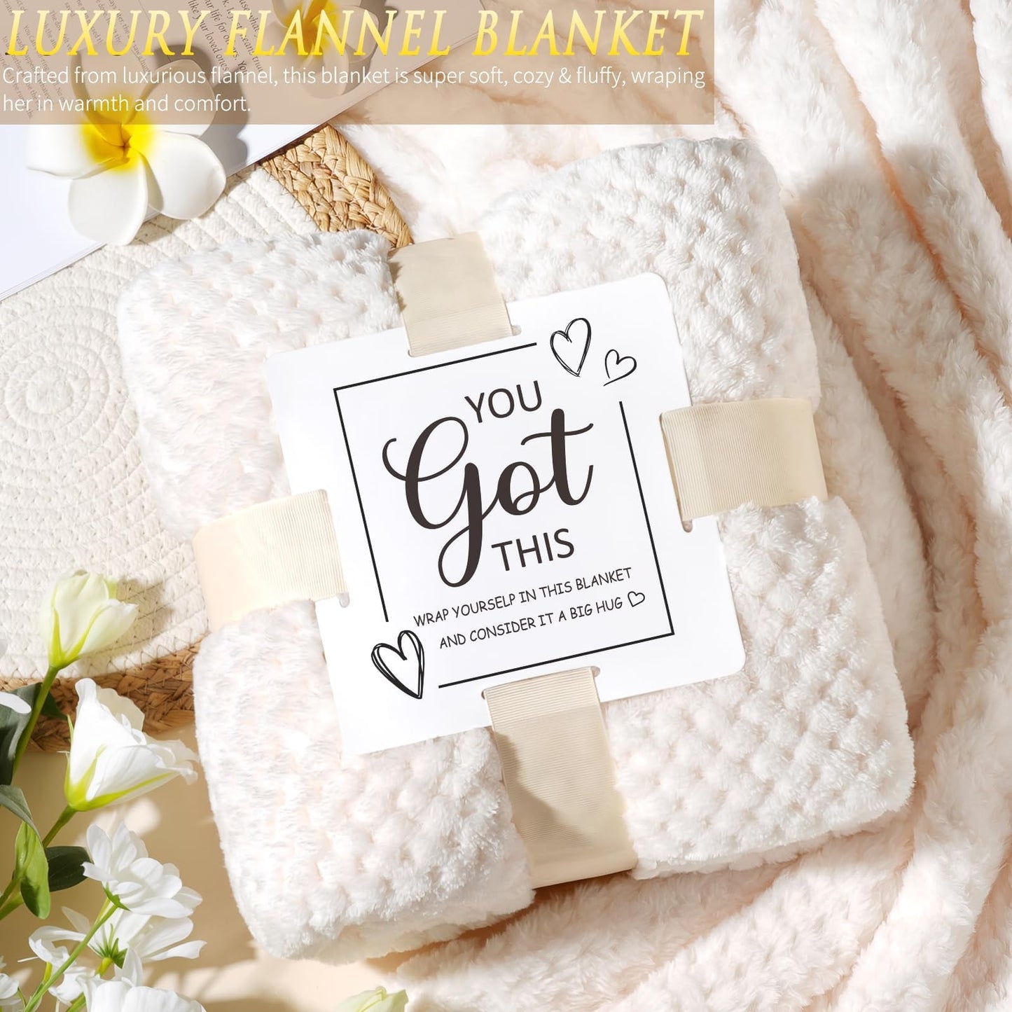 Get Well Soon Gifts Baskets for Women Self Care Gifts, Spa Care Package After Surgery Inspirational Thinking of You Sympathy Gift, Feel Better Encouragement Gift for Women Sick Friends Mom w/ Blanket