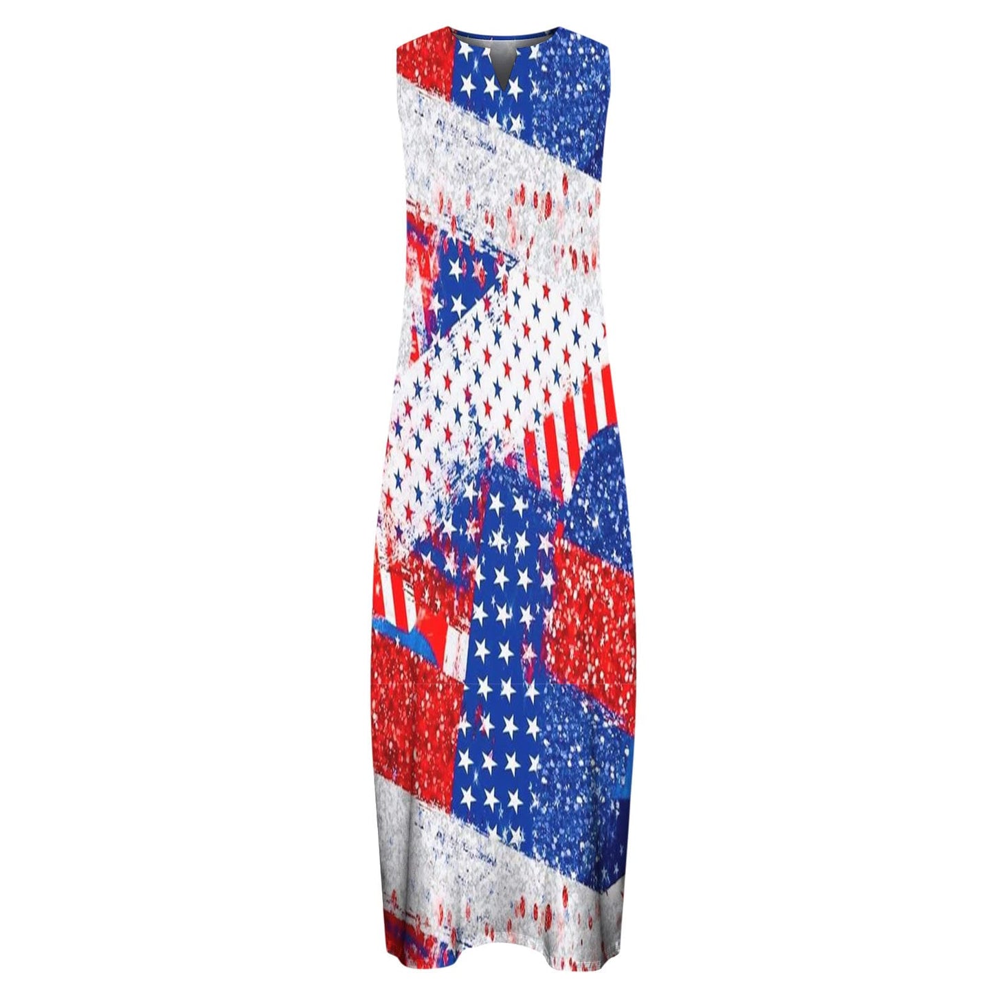 Long Sundresses for Women 2024 Maxi Sundress for Women Trendy 2024 Summer Dress Floral Print V Neck Dresses Sleeveless Boho Dress Beach Outfits Athletic Dress for Women Plus Size