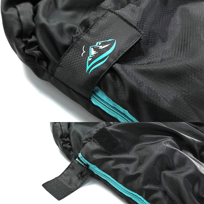 FE Active Camping Sleeping Bag - 3-4 Seasons Extra Long or Lightweight Hooded, Warm Outdoor Compact & Lightweight Sleeping Bag for Camping, Backpacking, Hiking, Travel | Designed in California, USA
