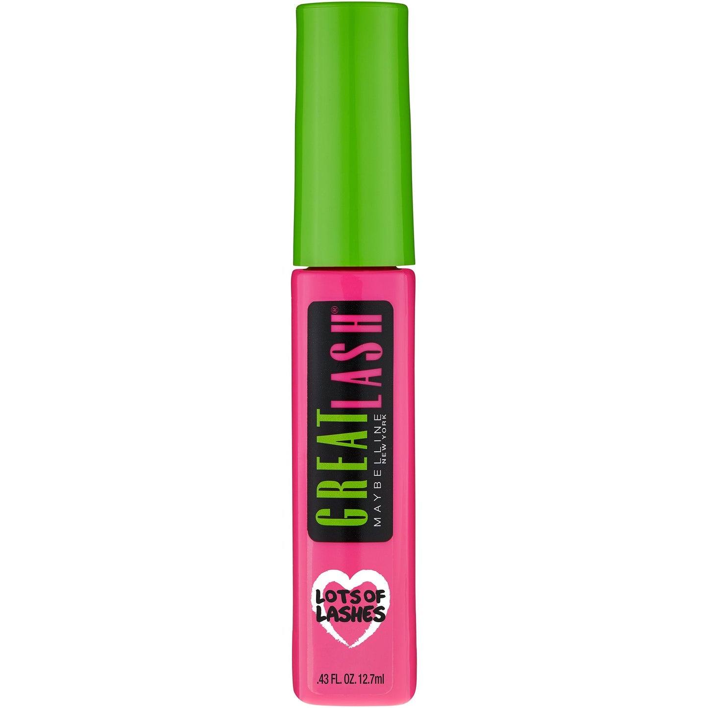 Maybelline New York Makeup Great Lash Lots Of Lashes Washable Mascara, Very Black Mascara, 0.43 fl oz (Pack of 2)