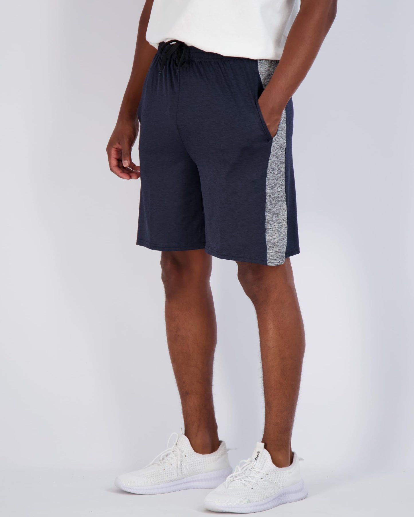 Real Essentials Mens Dry Fit Shorts Dri Active Wear Short Men Athletic Performance Basketball 9 Inch Inseam Sweat Tennis Soccer Running Essentials Gym Casual Workout Sports, Set 14, S, Pack of 5