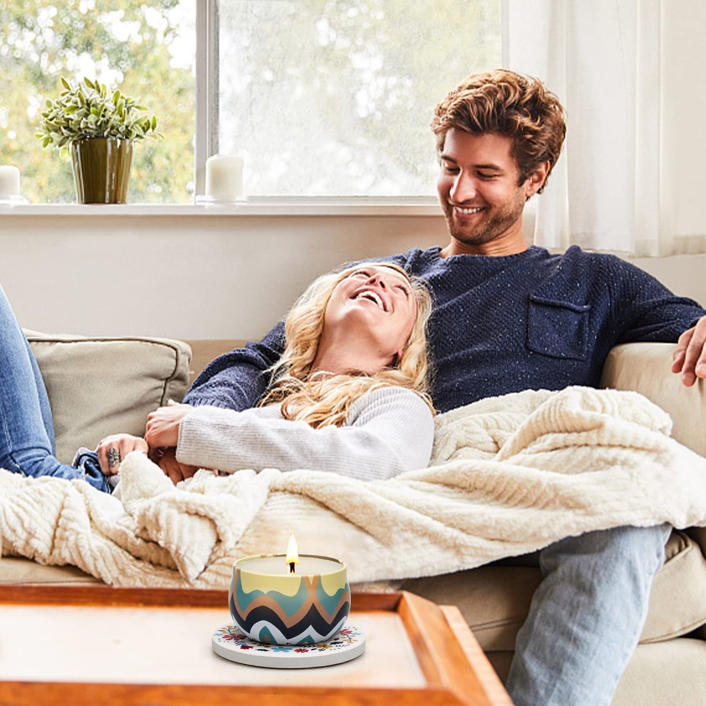 Scented Candles Gift Set,10 Pack Candles for Home Scented,250 Hour Long Lasting Soy Candle with Two Coasters, Birthday Gifts for Women, Aromatherapy Candle for Stress Relief, Relaxation, Bath, Yoga