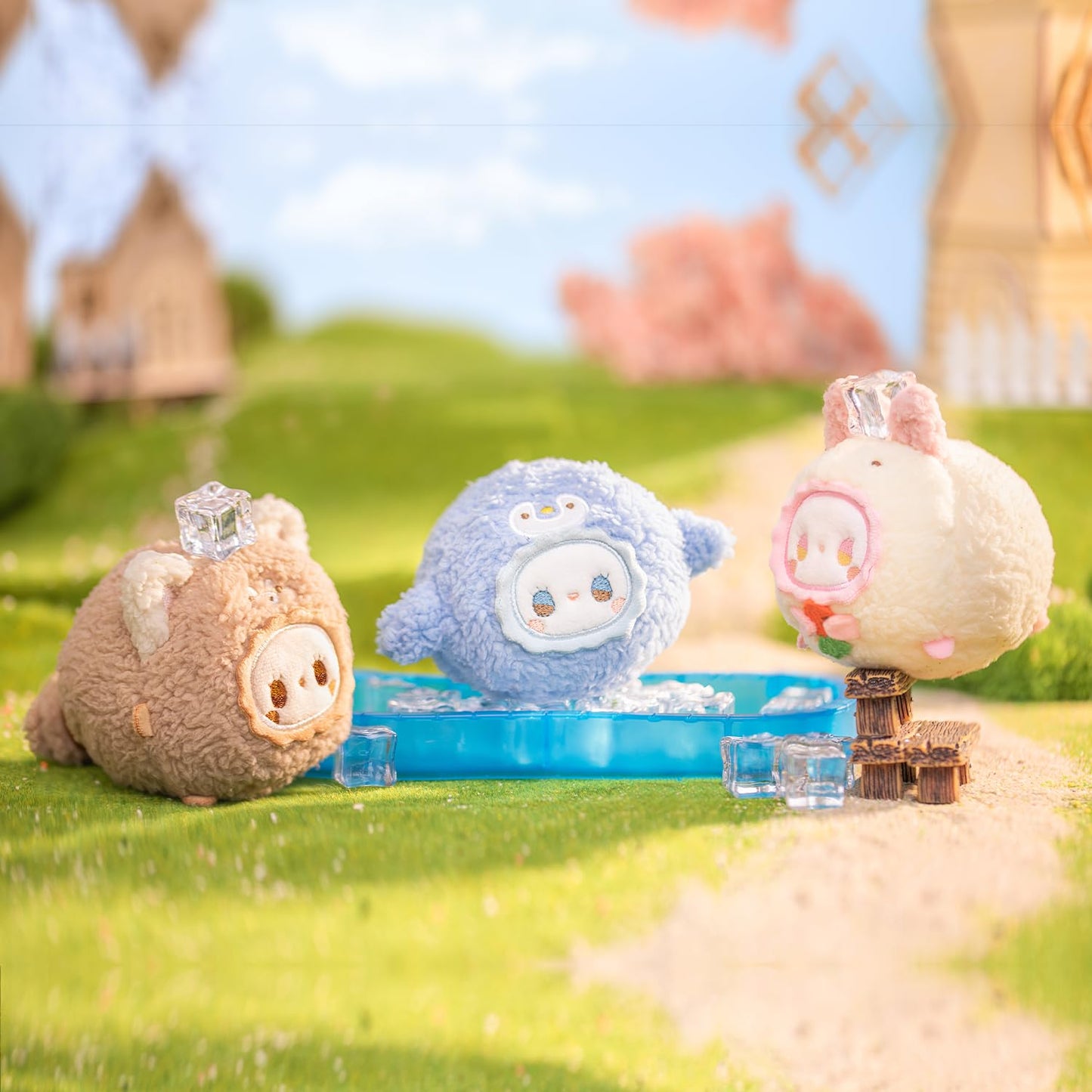 LUCKY EMMA RUA RUA Zoo Tuan Tuan Series Blind Box 6PCS Blind Bag Collection Toys Desktop Cute Blind Box Figures for Birthday Gifts