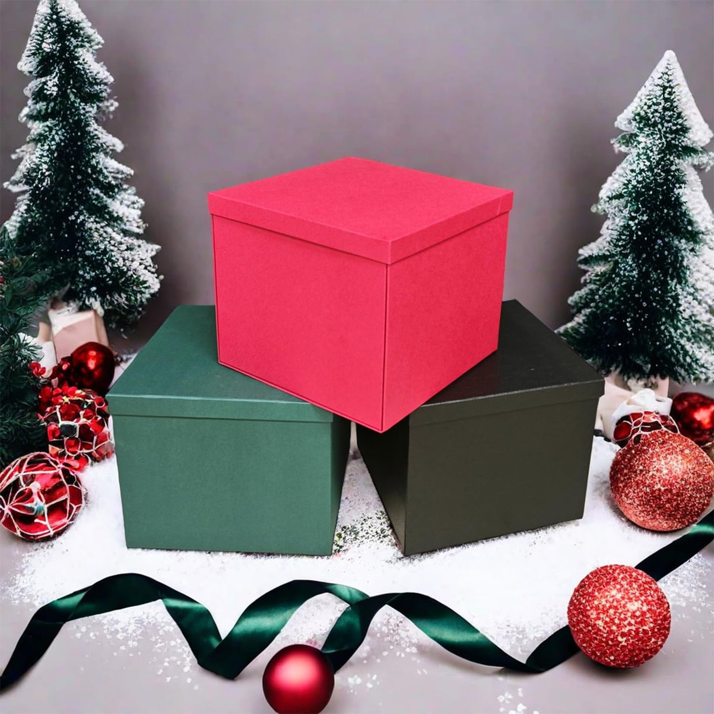 YINUOYOUJIA Large Gift Box 12x12x10 Inches,Red Gift Boxes for presents,Birthday Gift Box,Present box,for Packaging,Valentine's Day,Mother's Day,Christmas,Anniversaries.