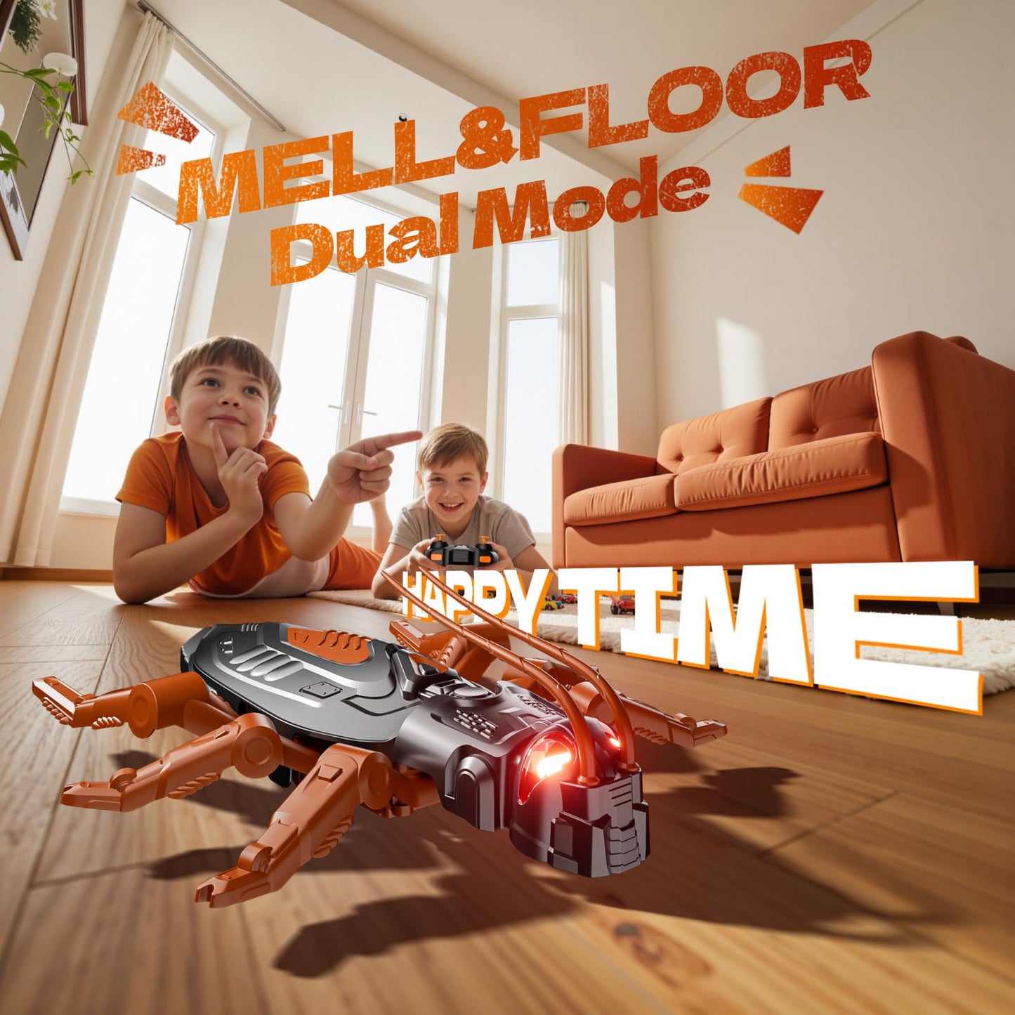 MOBI ONE Wall Climbing Remote Control Toys, Prank Toys with Rechargeable Indoor Wall Toy, Kids Toy for Kids Ages 3 and up