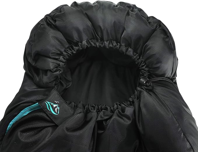 FE Active Camping Sleeping Bag - 3-4 Seasons Extra Long or Lightweight Hooded, Warm Outdoor Compact & Lightweight Sleeping Bag for Camping, Backpacking, Hiking, Travel | Designed in California, USA
