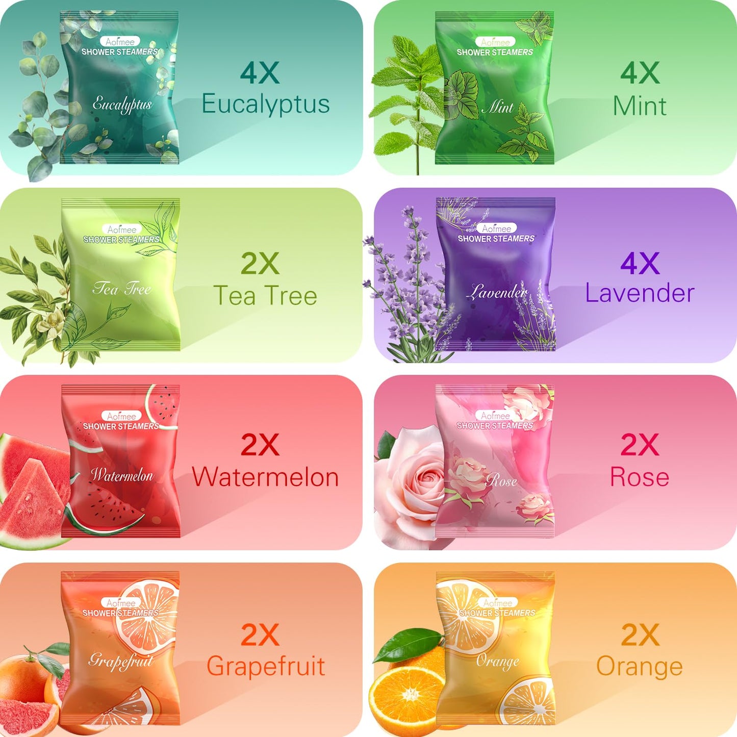 Aofmee Shower Steamers Aromatherapy 22 Pack - Shower Bombs Mothers Day Gifts for Her and Mom, Shower Tablets with Essential Oils for Relaxation, Home Spa Self Care Birthday Gifts for Women and Men