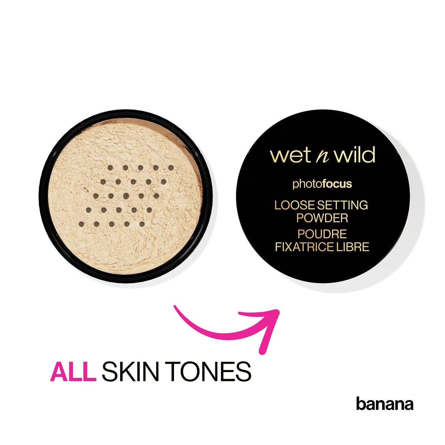 wet n wild Loose Setting Powder Photo Focus Loose Finishing Powder Off-White Translucent