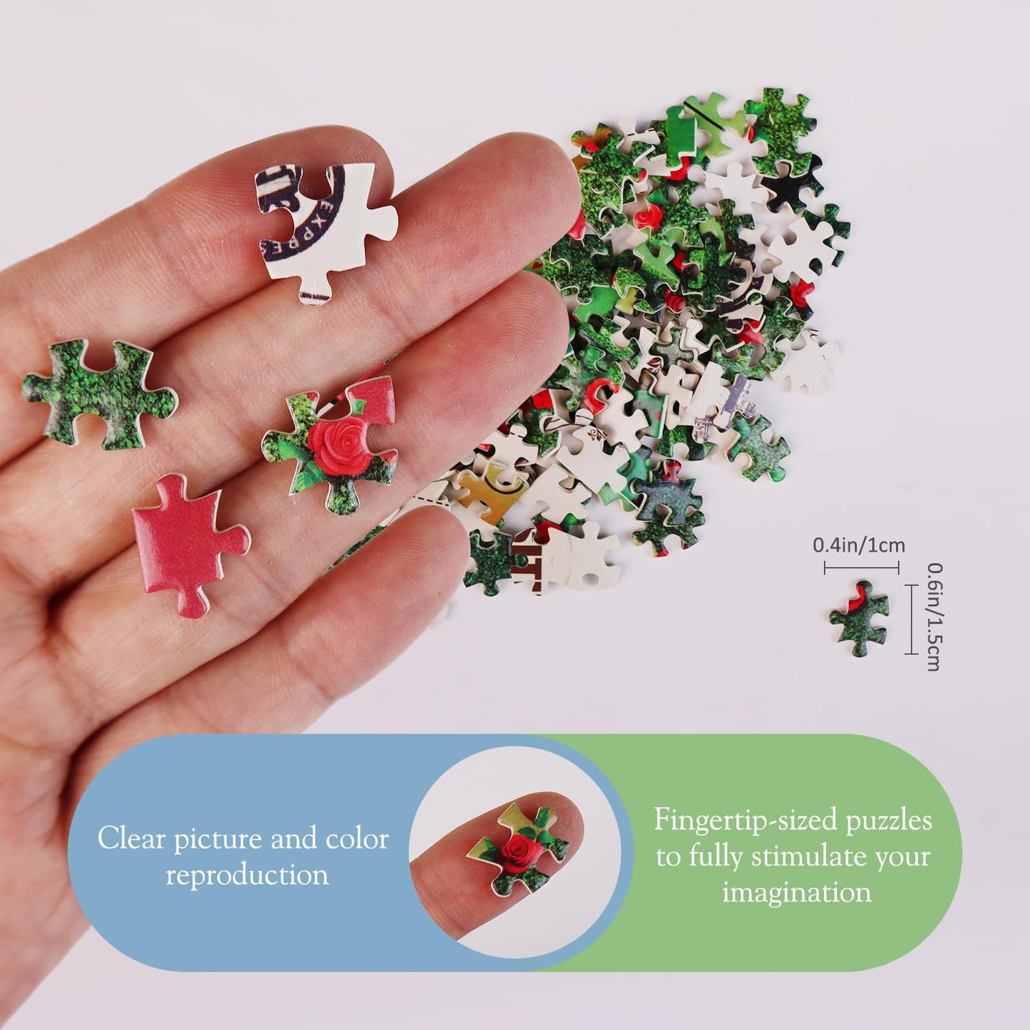 Small Jigsaw Puzzles for Adults Challenging Puzzle Small Puzzles Mini Jigsaw Puzzles for Teens 150 Pieces Micro Tiny Puzzle Tree Heart Maze Landscape Scenery Travel Puzzles 6 x 4 inch 3 Packs