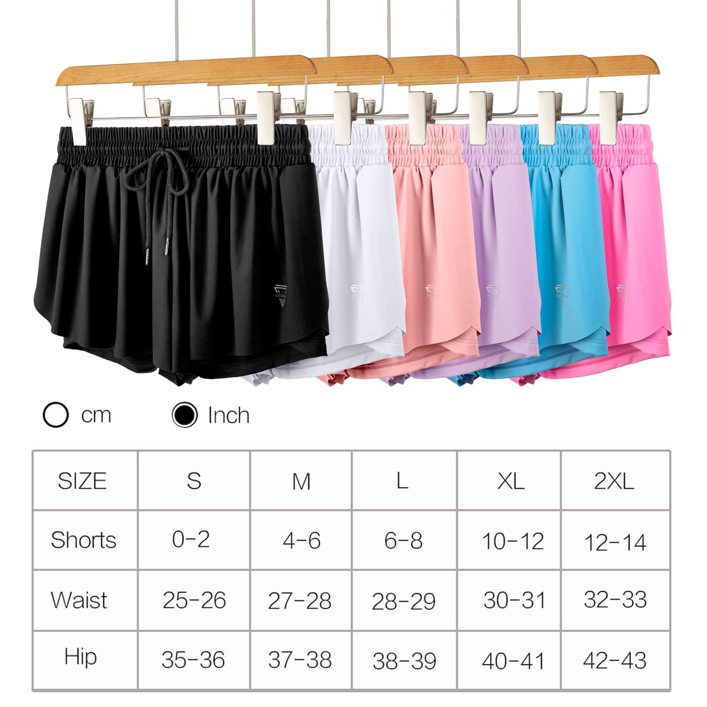 Flowy Gym Shorts Women Yoga Athletic Workout Running Skort Exercise Sweat Spandex Skirts Cute Comfy Lounge Womens Trendy Clothes with Pockets Casual Summer(S, Navy Blue)