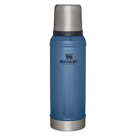Stanley Classic Vacuum Insulated Wide Mouth Bottle - Hammertone Lake - BPA-Free 18/8 Stainless Steel Thermos for Cold & Hot Beverages - 1.0 QT