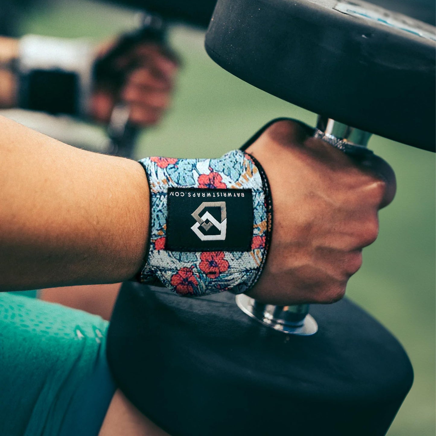 Bay Wrist Wraps Weightlifting Workout Wrist Brace - Adjustable, One Size Fits All - Comfort Wrist Wraps for Weightlifting with Thumb Loop, Lifting Wrist Straps in Black Camo - 18-inch Wrist Wrap