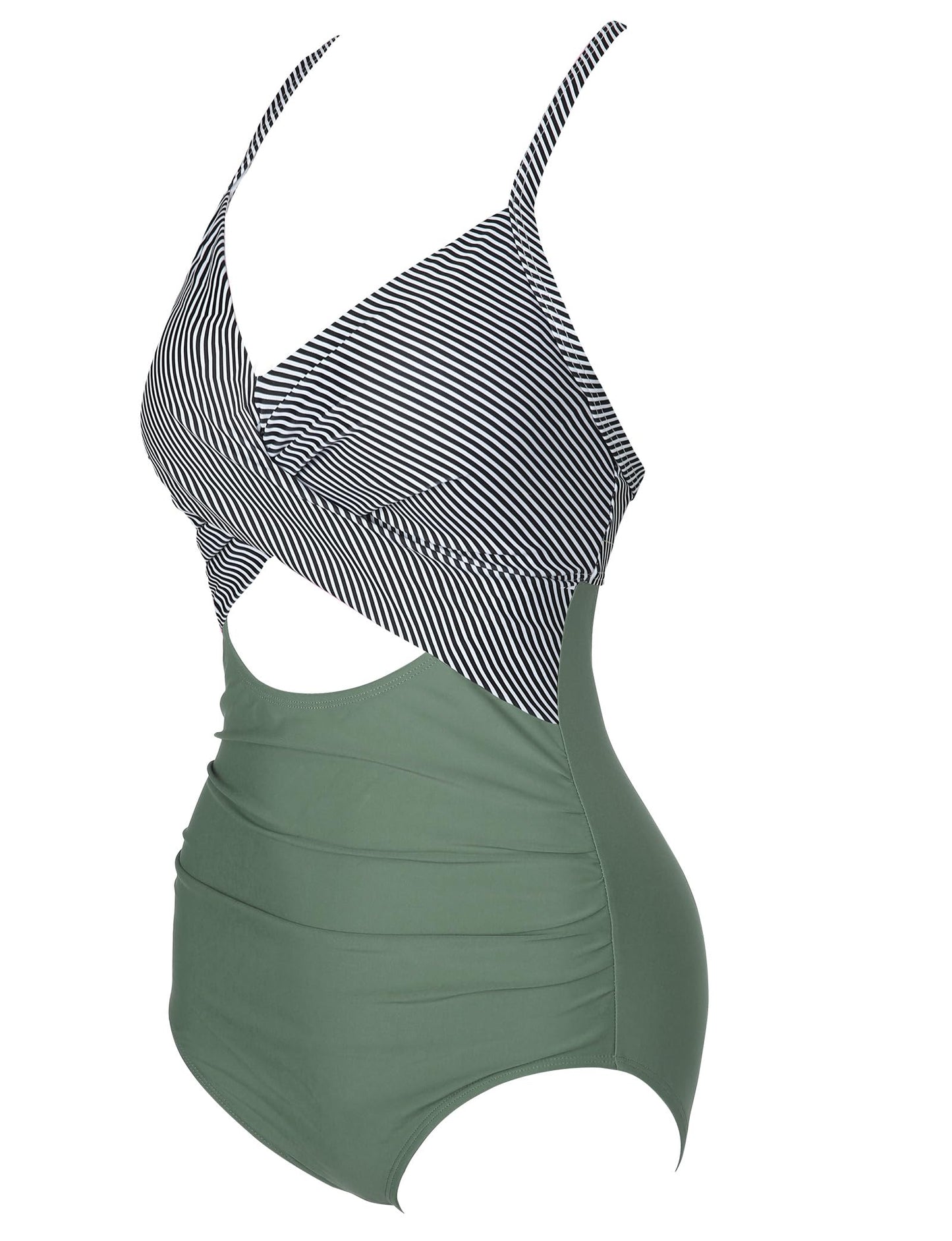 Buauty Women's One Piece Swimsuit Tummy Control Bathing Suits Sexy Cutout Swimwear Full Coverage Swim Suits for Women 2024