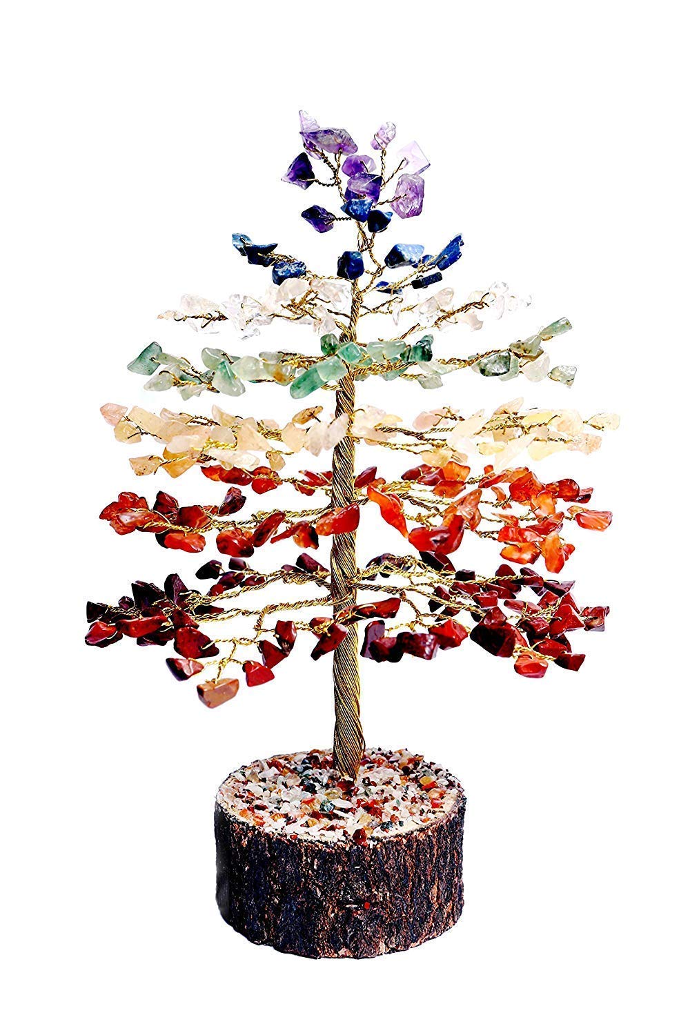FASHIONZAADI 7 Chakra Tree of Life, Crystals and Healing Stones, Birthday Gifts for Women - Crystal Tree for Positive Energy, Home Office Decor, Spiritual Gifts for Women