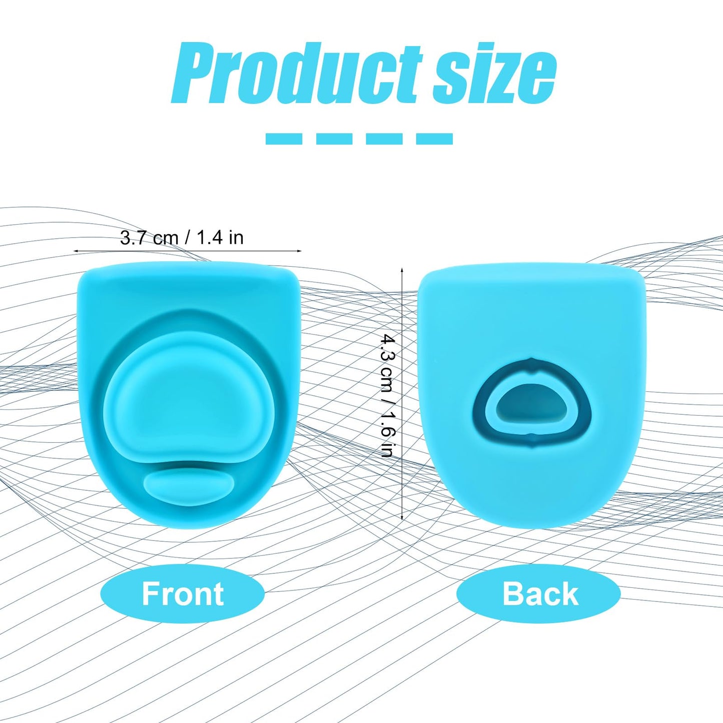 4pcs Replacement Stopper Compatible with Owala FreeSip 24oz 32oz, Water Bottle Top Lid Gasket for Owala 19/24/32/40oz Seal Bottle Cap Mouth Stopper Part Silicone Plug Accessories BPA-Free (Cyan)