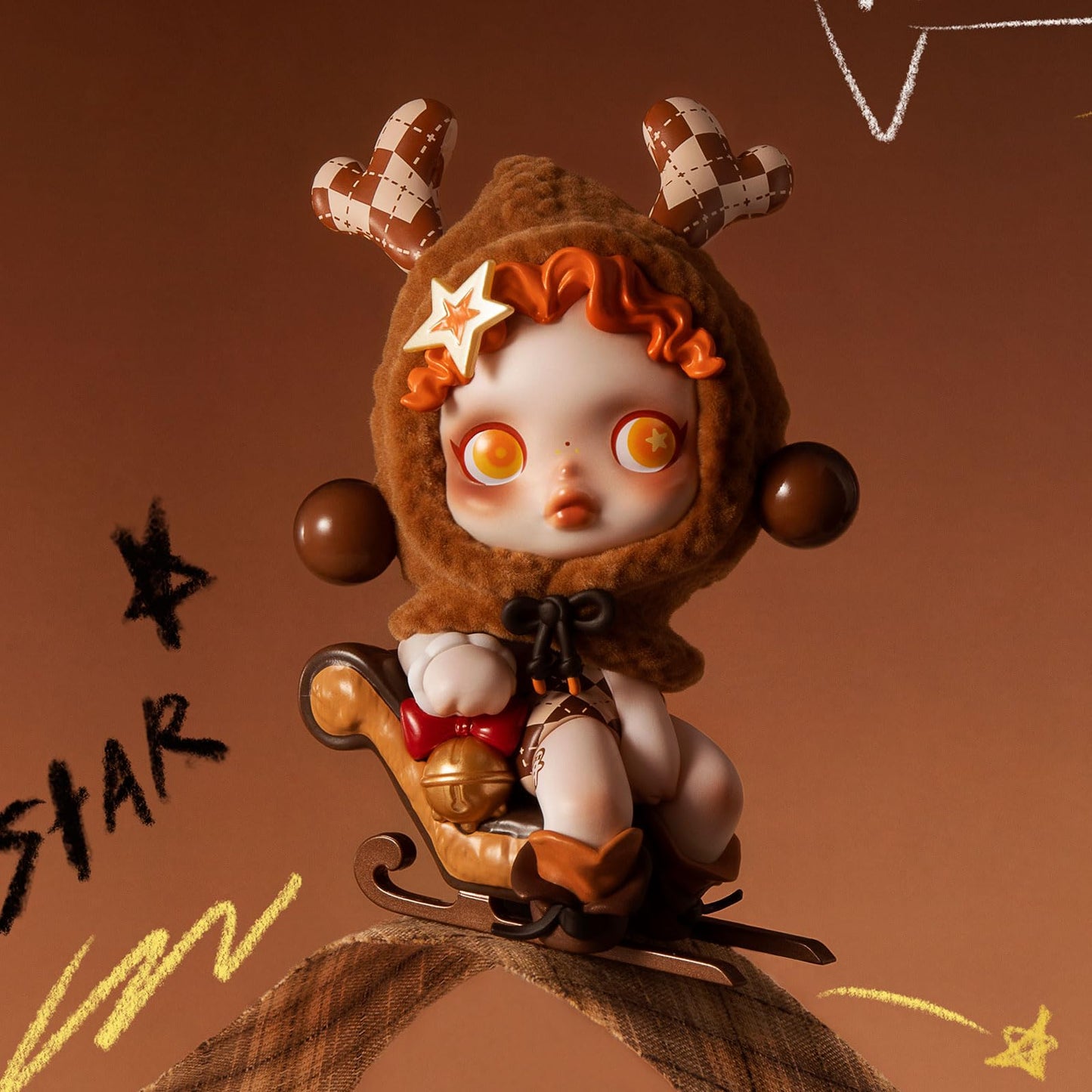 POP MART SKULLPANDA Wishing Time Series Blind Box Figures, Random Design Action Figures, Collectible Toys, Home Decorations, Holiday Birthday Gifts, Single Box