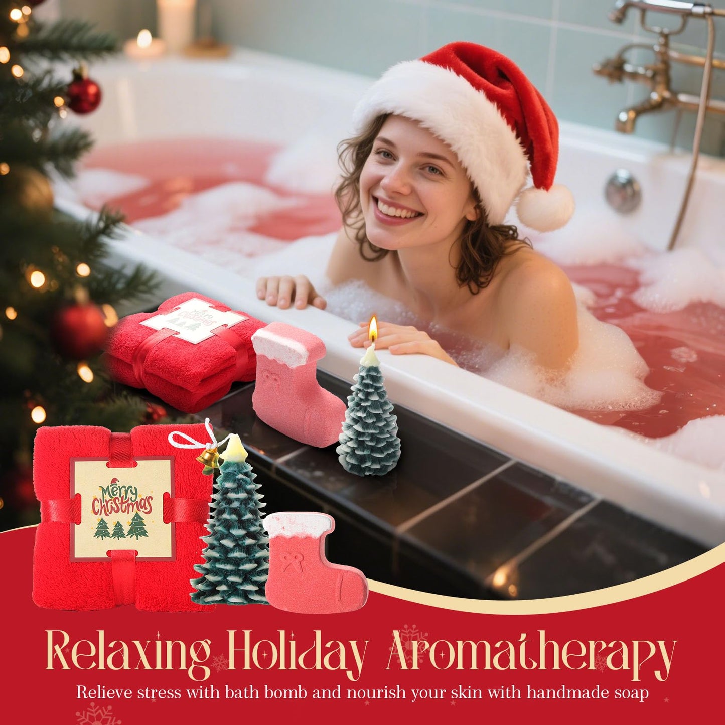 Christmas Gifts for Women 2025 – Christmas Gift Basket for Women Mom Wife Grandma Daughter Sister Girlfriend Best Friend Coworkers Female Teacher Nurse Her, Christmas Gift Set Unique Holiday Gift Box