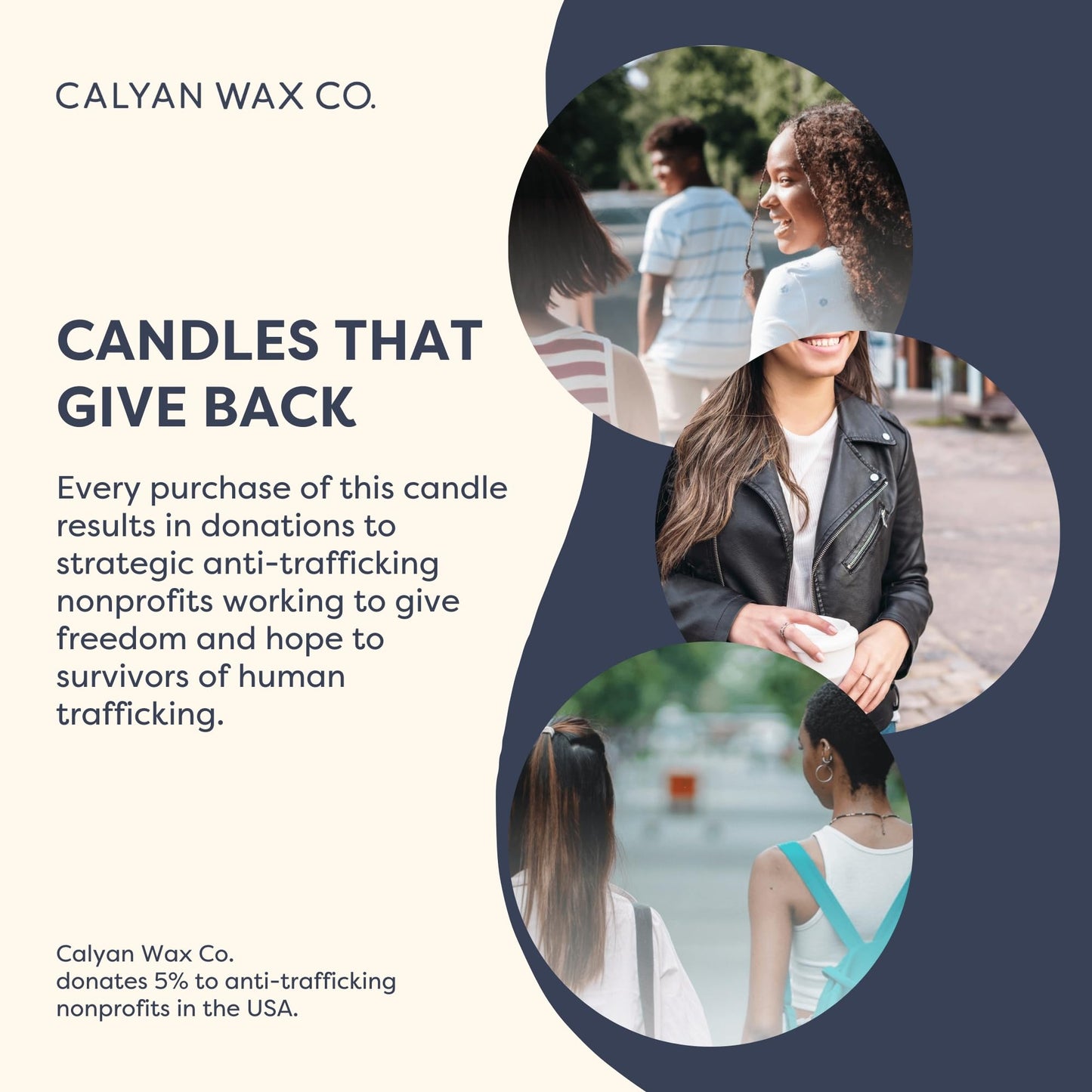 Calyan Wax Co. 3 Wick Candle, Home + Holiday Scented Candle, 43 Hour Burn Time, 3 Wick Soy Candles, Non Toxic & Vegan Soy Wax, Glass Jar Scented Candles, 14.9oz