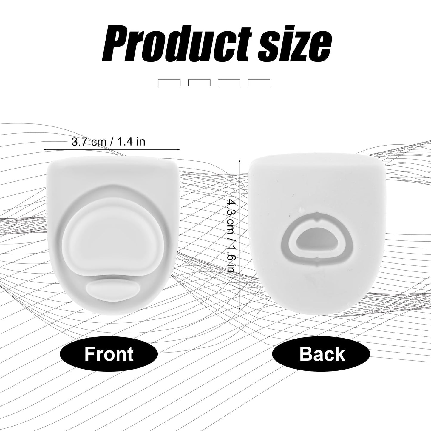 4pcs Replacement Stopper Compatible with Owala FreeSip 24oz 32oz, Water Bottle Top Lid Gasket for Owala 19/24/32/40oz Seal Bottle Cap Mouth Stopper Part Silicone Plug Accessories BPA-Free (White)