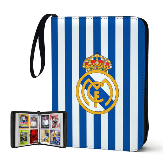400 Pockets Soccer Card Binder,Gifts for Soccer Trading Cards Collectors,Portable Waterproof Card Storage Bag with Removable Sleeves,Compatible with Soccer,Football,Sports Game and TCG Cards