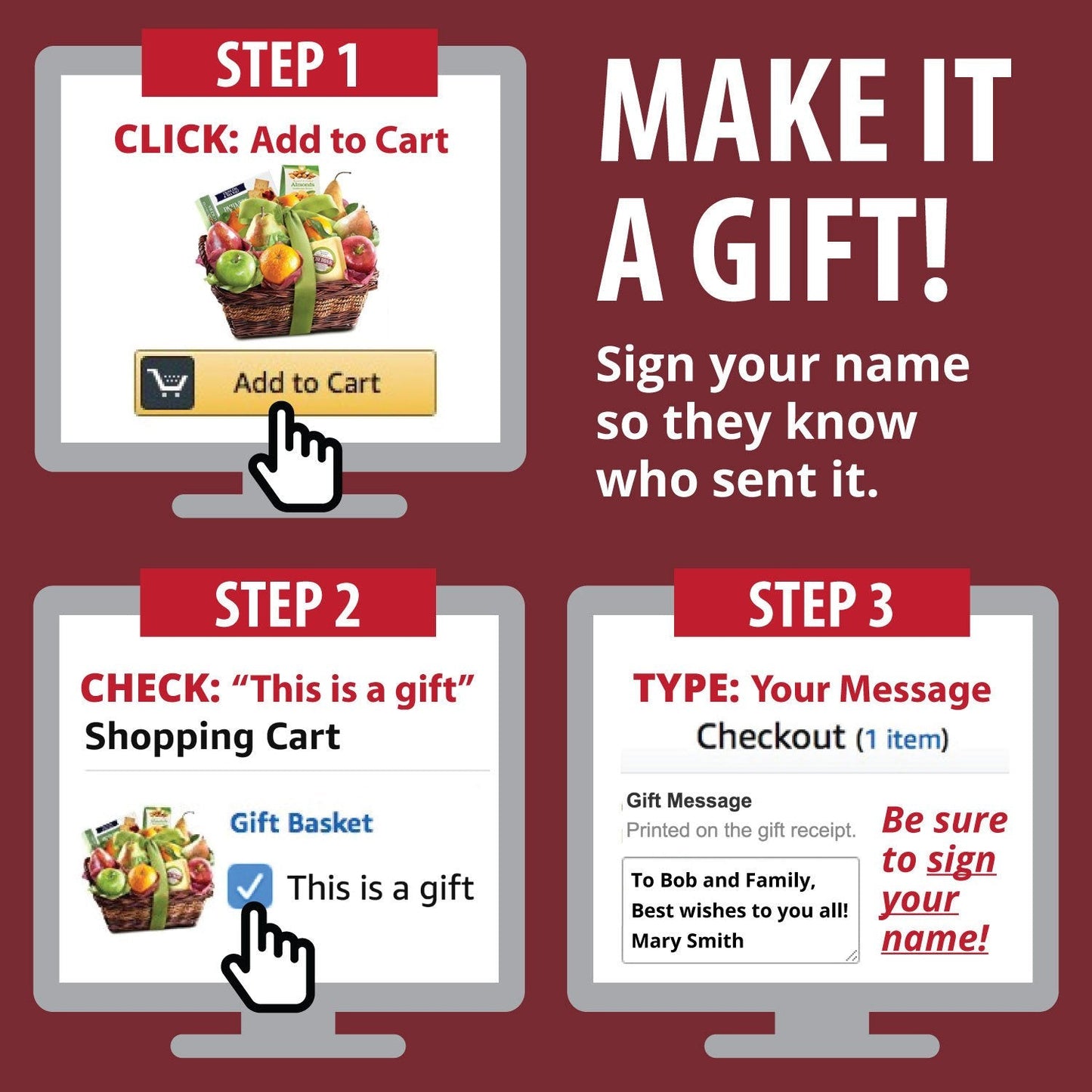 Holiday Chocolate, Nuts & Fresh Fruit Gift Basket