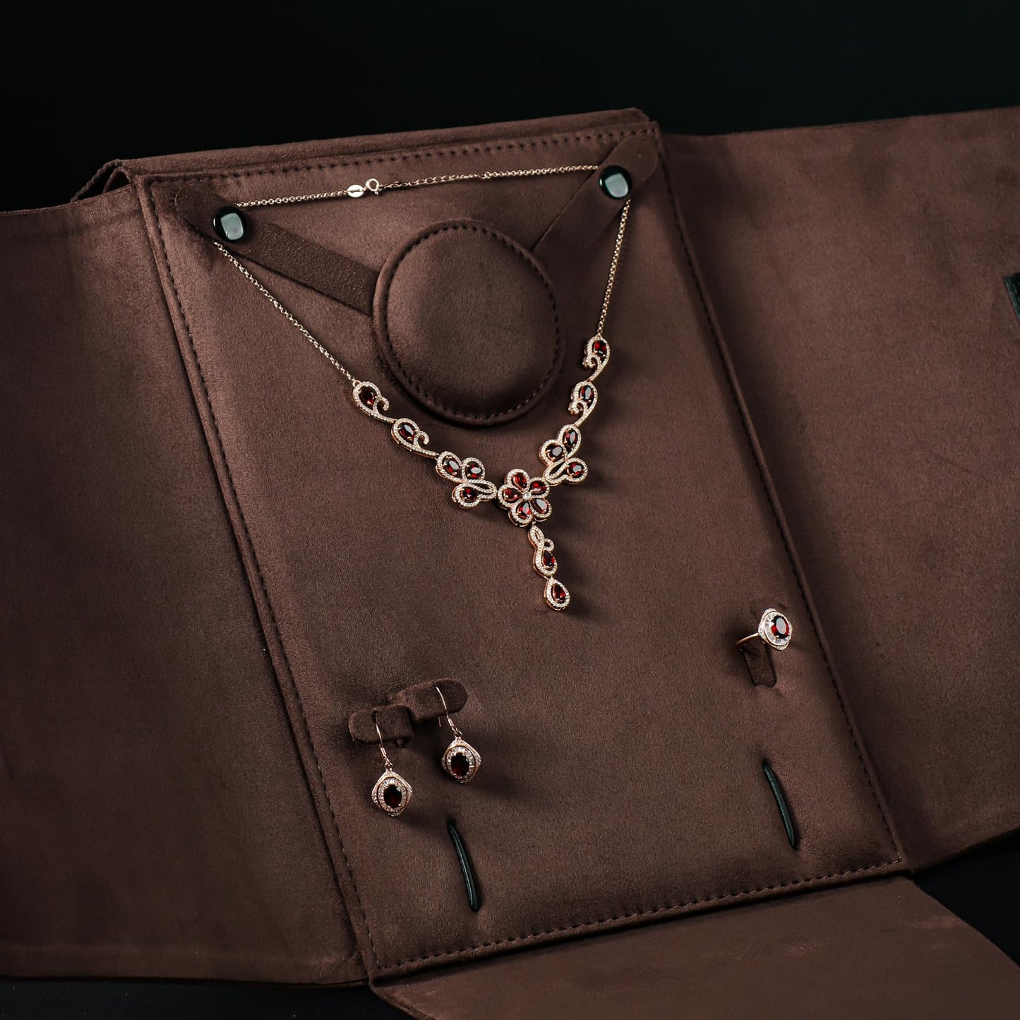 Vidifina Ring/Earring/Necklace/Bracelet Jewelry Set Bag Luxury Gift Bag for Anniversary Birthday Christmas Jewelry Storage Case for Women (PURPLE) BAG ONLY